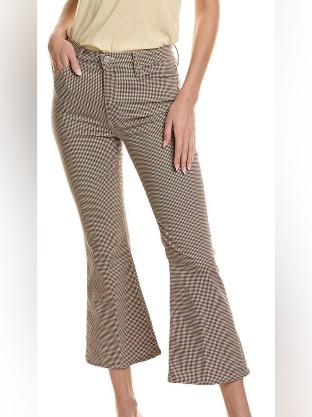 NWTs Frame Women's Le Crop Flare Check Pants - Size 33
